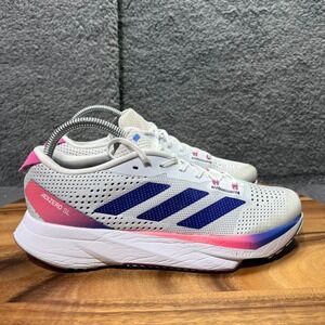 Adidas Adizero SL Men's Running Shoes White Blue Pink Athletic‎ Sneakers Size 7